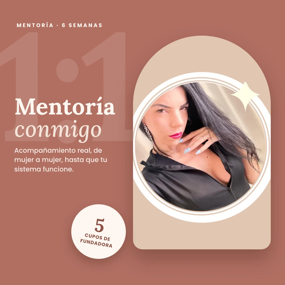 Mentoría 1:1 con Samara Digital, 6 semanas y 5 cupos